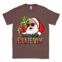 Chestnut Don't Stop Believing Santa Classic Tee - BundleAndBundleShop