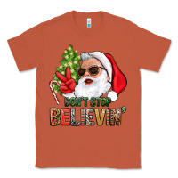 Copper Don't Stop Believing Santa Classic Tee - BundleAndBundleShop