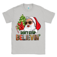 Moon Dust Don't Stop Believing Santa Classic Tee - BundleAndBundleShop