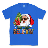 True Royal Don't Stop Believing Santa Classic Tee - BundleAndBundleShop