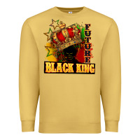 Antique Gold Future black king Premium Sweatshirt - FaDigitalArtStudio