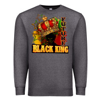 Charcoal Heather Future black king Premium Sweatshirt - FaDigitalArtStudio