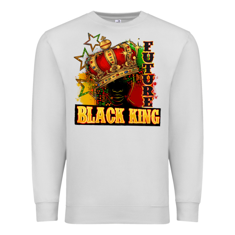 Future Black King Premium Sweatshirt by FaDigitalArtStudio | Teevron