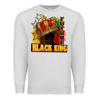 Dove Grey Future black king Premium Sweatshirt - FaDigitalArtStudio