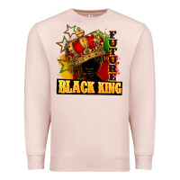 Pale Pink Future black king Premium Sweatshirt - FaDigitalArtStudio