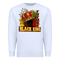 White Future black king Premium Sweatshirt - FaDigitalArtStudio