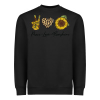Black Peace Love Sunshine Heavyweight Sweatshirt - Bettercallsaul