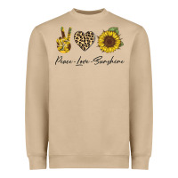 Mushroom Peace Love Sunshine Heavyweight Sweatshirt - Bettercallsaul