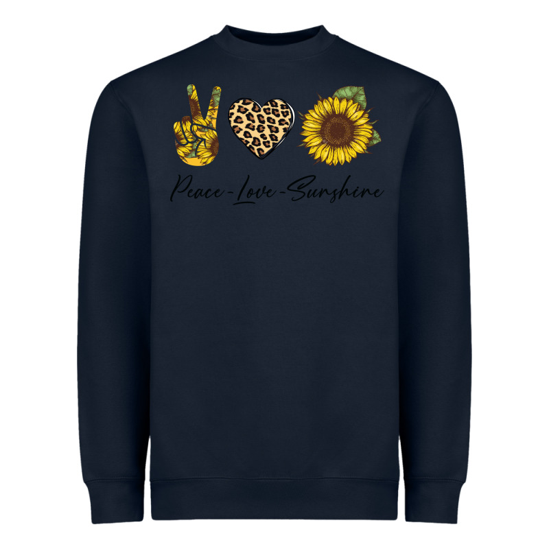 Peace Love Sunshine Heavyweight Sweatshirt by Bettercallsaul | Teevron