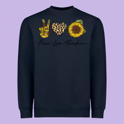 Peace Love Sunshine Heavyweight Sweatshirt Designed By Bettercallsaul