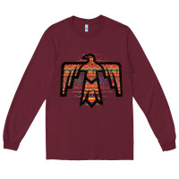 Burgundy Red Aztec Thunderbird Long Sleeve Tee - Bettercallsaul