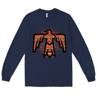 Navy Red Aztec Thunderbird Long Sleeve Tee - Bettercallsaul
