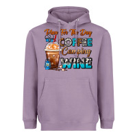 Lavender Plan For The Day Coffee Camping Wine Frappe Coffee Heavyweight Hoodie - FaDigitalArtStudio