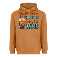 Meerkat Plan For The Day Coffee Camping Wine Frappe Coffee Heavyweight Hoodie - FaDigitalArtStudio