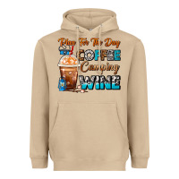 Mushroom Plan For The Day Coffee Camping Wine Frappe Coffee Heavyweight Hoodie - FaDigitalArtStudio