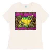 Bone mardi gras  leopard pink glitter Ladies Tee - BarkalooDesign