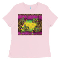 Bubblegum Pink mardi gras  leopard pink glitter Ladies Tee - BarkalooDesign