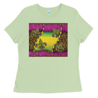 Matcha mardi gras  leopard pink glitter Ladies Tee - BarkalooDesign