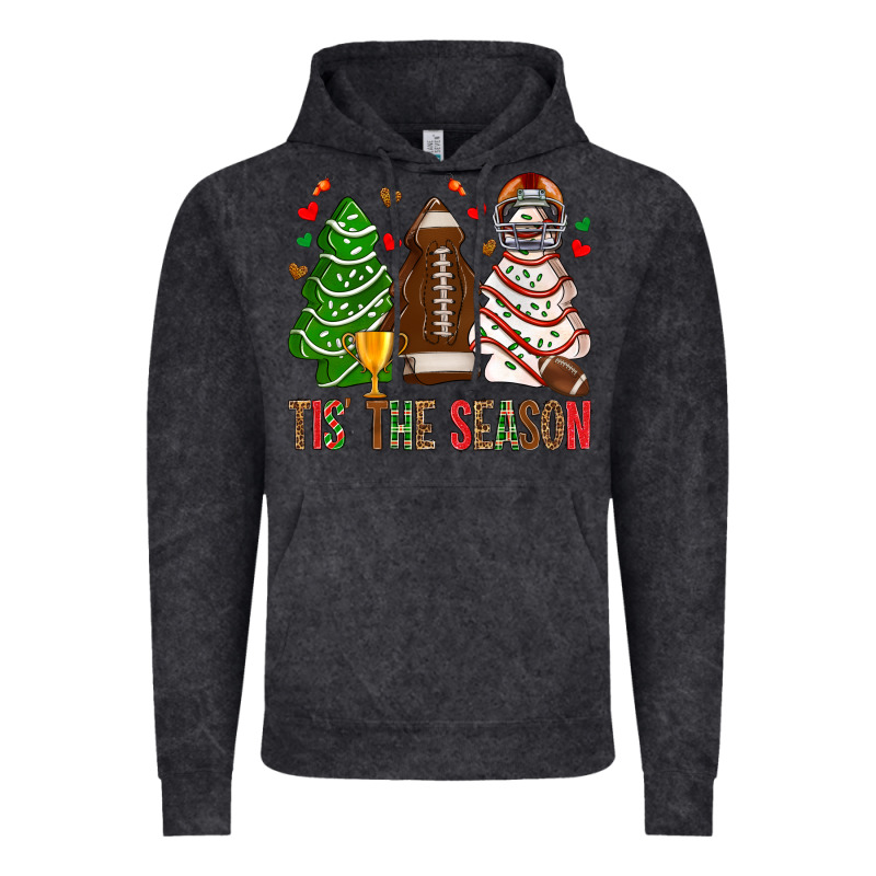 Tis' The Season American Football Christmas Cakes Bbs Vintage Hoodie by BundleAndBundleShop | Teevron