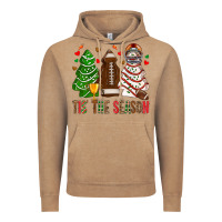 Vintage Coffee tis' the season american football christmas cakes bbs Vintage Hoodie - BundleAndBundleShop