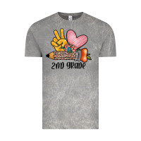 Cloud Rock peace love 2nd grade Vintage Tee - JahusDesignShop