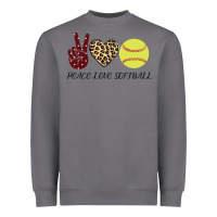Storm Peace Love Softball Heavyweight Sweatshirt - Bettercallsaul