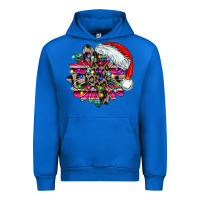 Cobalt serape and leopard christmas Urban Hoodie - CowhideDigitalArt