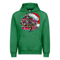 Emerald serape and leopard christmas Urban Hoodie - CowhideDigitalArt