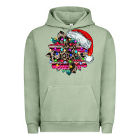 Pigment Oil Green serape and leopard christmas Urban Hoodie - CowhideDigitalArt