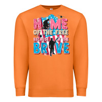 Carrot Home of the free because of the brave Premium Sweatshirt - FaDigitalArtStudio