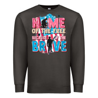 Smoke Home of the free because of the brave Premium Sweatshirt - FaDigitalArtStudio