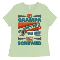 Matcha if grampa can't fix it we are all screwed Ladies Tee - Jasminsmagicworld