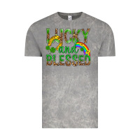 Cloud Rock Lucky And Blessed St Patricks Vintage Tee - BundleAndBundleShop