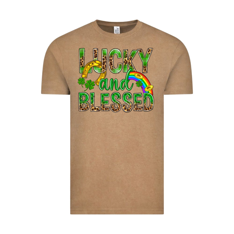 Lucky And Blessed St Patricks Vintage Tee by BundleAndBundleShop | Teevron