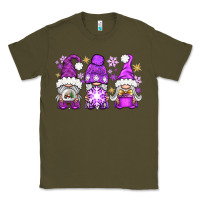 Army Green Purple Winter Gnomies Classic Tee - BundleAndBundleShop