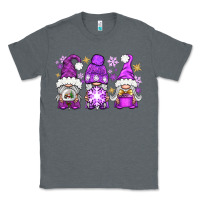 Charcoal Heather Purple Winter Gnomies Classic Tee - BundleAndBundleShop