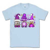 Dusty Blue Purple Winter Gnomies Classic Tee - BundleAndBundleShop