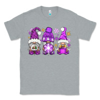 Heather Grey Purple Winter Gnomies Classic Tee - BundleAndBundleShop