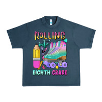 Midnight Navy rolling into eighth grade Urban Heavy Tee - BundleAndBundleShop