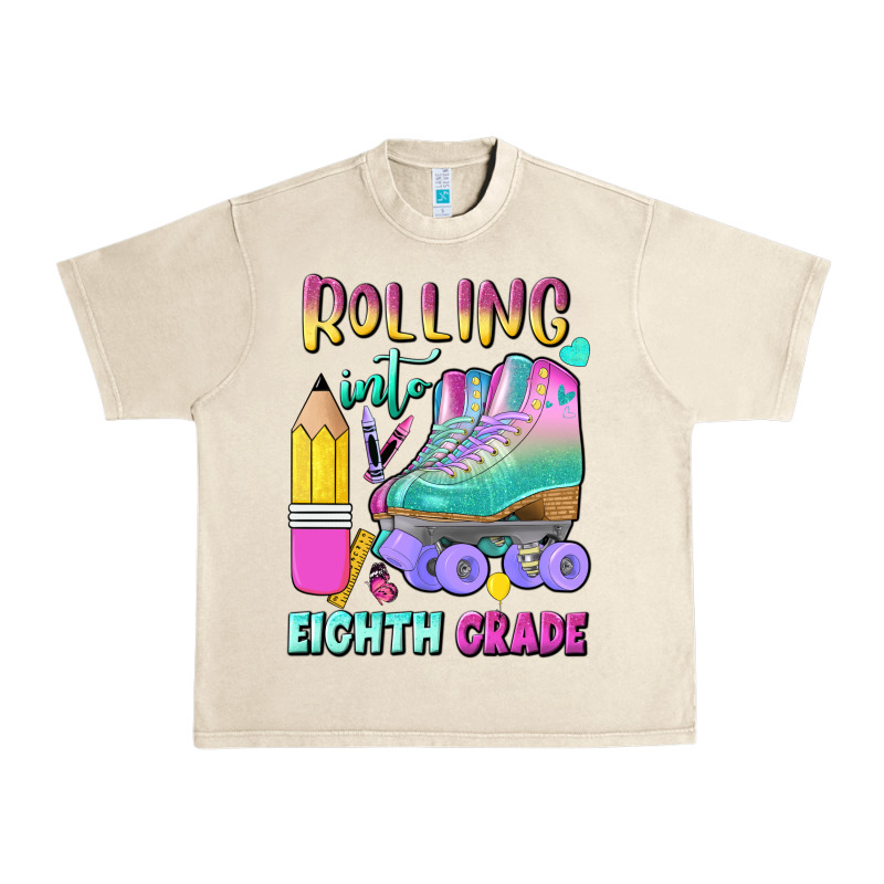 Rolling Into Eighth Grade Urban Heavy Tee by BundleAndBundleShop | Teevron