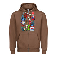 Chestnut ho ho ho gnomes Zipper Hoodie - CowGirlArtShop