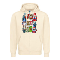 Sandshell ho ho ho gnomes Zipper Hoodie - CowGirlArtShop