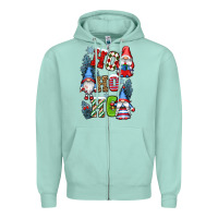 Seafoam ho ho ho gnomes Zipper Hoodie - CowGirlArtShop