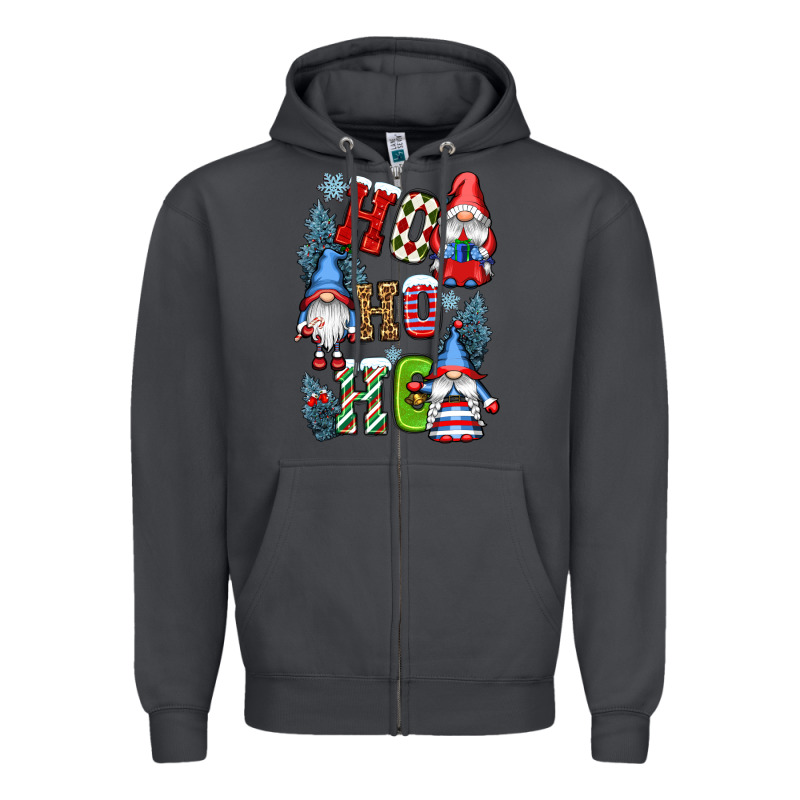 Ho Ho Ho Gnomes Zipper Hoodie by CowGirlArtShop | Teevron