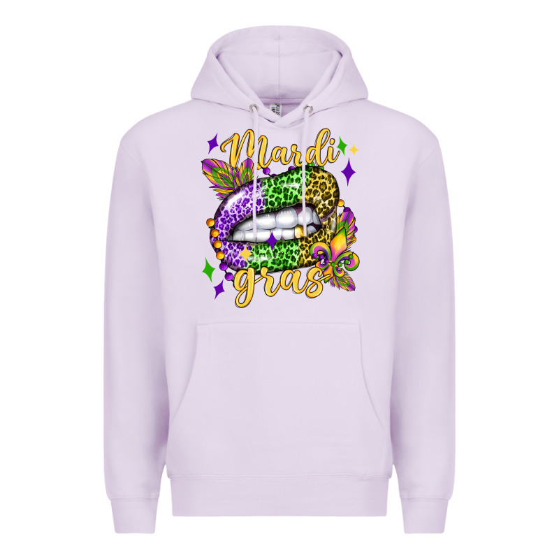 Mardi Gras With  Lip Olivia Premium Hoodie by OliviaCreatesArt | Teevron