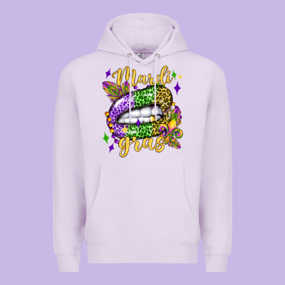 Mardi Gras With  Lip Olivia Premium Hoodie Designed By Oliviacreatesart