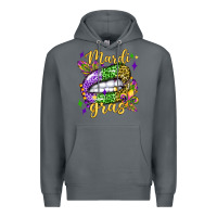 Rock mardi gras with  lip olivia Premium Hoodie - OliviaCreatesArt
