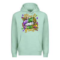 Seafoam mardi gras with  lip olivia Premium Hoodie - OliviaCreatesArt