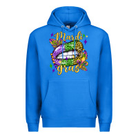 True Royal mardi gras with  lip olivia Premium Hoodie - OliviaCreatesArt