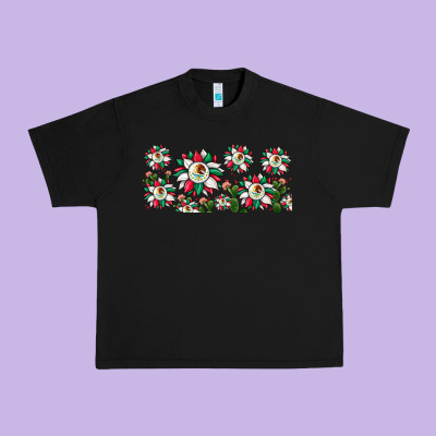 Mexican Flag Sunflower Urban Heavy Tee Designed By Jahusdesignshop